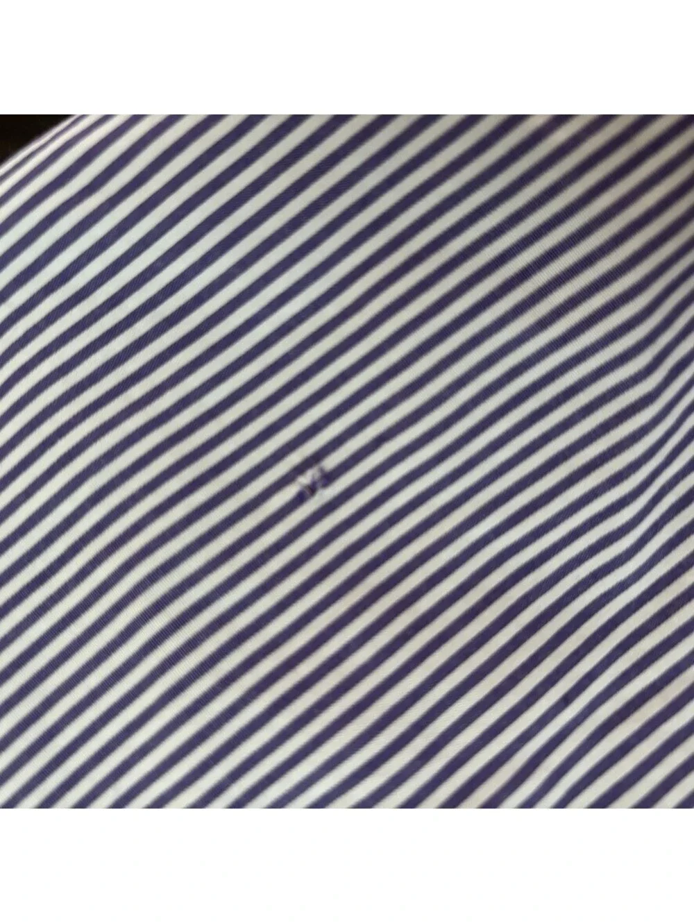 J.Crew Men's Sz Large Purple Striped 2-Ply Cotton Button Down Shirt Long Sleeve